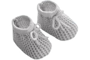 Youngly Booties for Newborn Kids Cute and Comfortable Baby Boys Girls Soft Knitted Boots with Laces and Stylish Footwear for Infants Adorable and Perfect Size 0-3 Months.