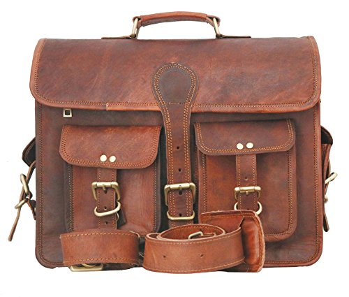 Leder Messenger Bag f  r M  nner   Frauen  Vintage Leder Business Aktentasche f  r Laptops und B  cher   handgefertigt  RUGGED   Distressed   Original
