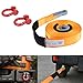 Produktbild sengear – 2 PCS Rot 4,75 t Schleife Fesseln + Orange Heavy Duty 8T 9 m x 60 mm Snatch Gurt Recovery 4 WD Orange für Notfall Jeep Wrangler Rubicon Sahara Sport Unlimited ATV Wohnmobil-JK.