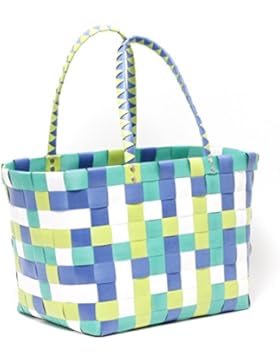 MULTICOLOUR Trend Tasche Korbtasche Flechttasche Flechtkorb Strandtasche Strandkorb Shopper Big Bag geflochten...