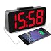 Produktbild Digitaler Wecker, YoyoKit 8,9" USB Powered Dual Alarm Reisewecker mit Großem LED Display,Dimmer, Snooze,Alarm Voice Control Batteriesicherung für Home Office Poor Sehvermögen