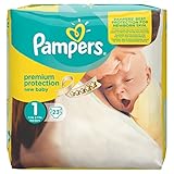 Pampers, Nappies for Newborn Babies 2 - 5 kg, 4 Packs of 23 pieces