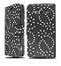 Produktbild nwnk13 ® bedruckt schwarz Sparkly Smart Folio Wallet mit eingebautem Ständer Schutzhülle für Samsung Galaxy J5 (J500)
