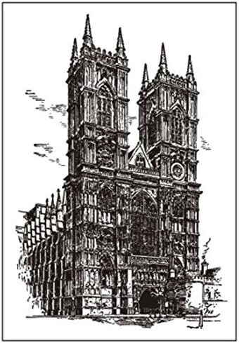 Scrapbooking Clear Stamp Church ♣Buyby Stamping Printing DIY Painting Stencils Template