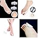 Produktbild 8x Silikon Soft-Gel Zehenspreizer bei Hallux Valgus | Premium Kollektion Zehentrenner für Entspannung der Füße bei Tag & Nacht | Zehenstrecker für Damen Herren & Kinder by AGIA TEX