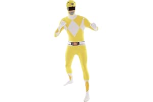 Morphsuits Men's Power Rangers Morphsuit Adult Sized Costume, Yellow, M UK