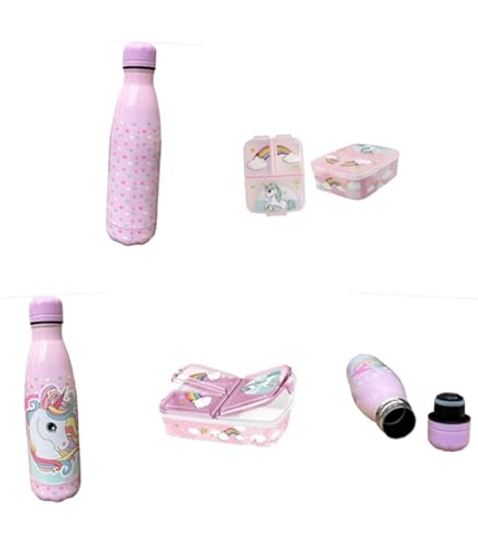 Set Pranzo Scuola Pellecchia 1969 - Porta Merenda 3 Scomparti E Borraccia Termica 500ml STITCH Rosa - Foto 10