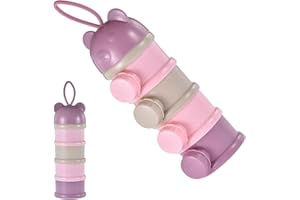 BOMMFU Distributeur De Lait En Poudre Doseur De Lait, Conteneur Préparation Pour Bébé Empilable, Boîte Doseuse Lait En Poudre Distributeur Bébé Lait Formule Boîte