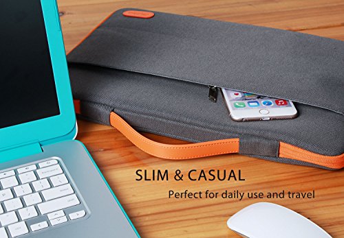 ProCase 12-12,9 Inch Schutztasche für Pro 4 3, Apple iPad Pro, Ultrabook Laptop Tablet Tragetasche Handtasche für Macbook 12 „, 11“ MacBook Air, Chromebook Pixel (Dukelgrau) - 4