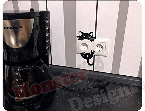 Katzen Wandtattoo Aufkleber für Lichtschalter - 4