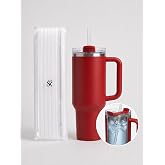 SellHubX Tritan Pipet Seti 6'lı, Stanley Quencher 40 OZ ile Uyumlu, Şeffaf Yeniden Kullanılabilir BPA İ&ccedil;ermeyen Pipetler, Tem
