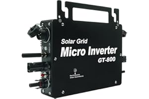PowMr Mikrowechselrichter 800W Integrierter MPPT On-grid Mikrowechselrichter für Balkonkraftwerk, PV-Wechselrichter für 2 Solarpanele, IP66 wasserdicht, App-Steuerung