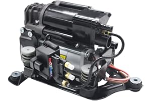 AIRSUSFAT Air Suspension Compressor with Bracket and Solenoid Valve Block Bracket Compatible with BMW 5 6 Series G31 G32 GT G38 520d 520i 530d 530i 540d 620d Air Ride Pump 6886721 37206886721