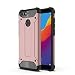 Produktbild HUUH Huawei Y6 2018 Huawei Honor 7A Hülle, Handyhülle Rutschfest stoßfest Anti-Fingerabdruck TPU + PC-Kombination langlebig Schutzhülle für Huawei Y6 2018 Huawei Honor 7A(Rosa)