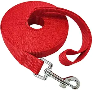 Hilife 50 FT Nylon Rope Dog Leash Strong and Durable for Walking and Running with Your Dogs.it is Easy to use on Neck Hook with Carabiner leashes for Large, Medium Dogs and Small Puppy.