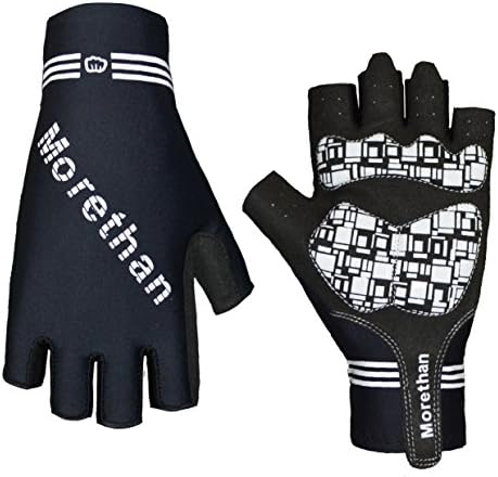 Morethan Cycling Gloves Mountain Bike Gloves Road Racing Bicycle Gloves Light Silicone Gel Pad Biking Gloves Half Finger Bicycling Gloves Riding Gloves Men/Women Work Gloves (X-Large)