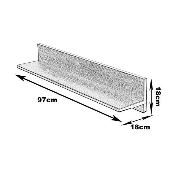 WOLTU #388 Floating Wall Shelf Floating Shelves Storage Lounge Rectangle Mounted Display Shelves in Different Sizes and Colours - Image 5