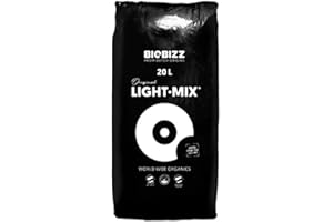 BioBizz 02-075-105 Light-Mix Sac Terreau Mélange d'Empotage Léger, Transparent, 20 L