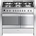 Produktbild Smeg a2d-8 autonome Gasherd Hat Edelstahl Backofen und Herd – Öfen und. (Herd, Edelstahl, drehbar, vor, Edelstahl, Analog)