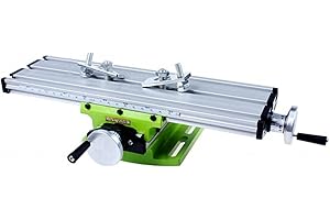 FUTCHOY Working Table Milling Machine Multifunction 310 x 90 mm Compound Drilling Slide Table Cross Worktable for Bench Drill Adjustment X-Y