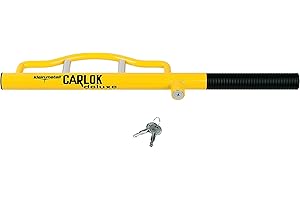 ‎KLEINMETALL Kleinmetall 60230600 Carlok Deluxe Auto Diebstahlsicherung Lenkradkralle Absperrstange,Gelb