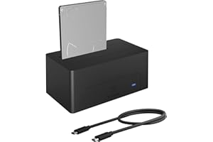 ICY BOX USB-C 3.1 Festplatten DockingStation für 2,5 Zoll und 3,5 Zoll HDD und SDD, USB 3.1 (Gen 2) Type-C Anschluss, IB-1121-C31