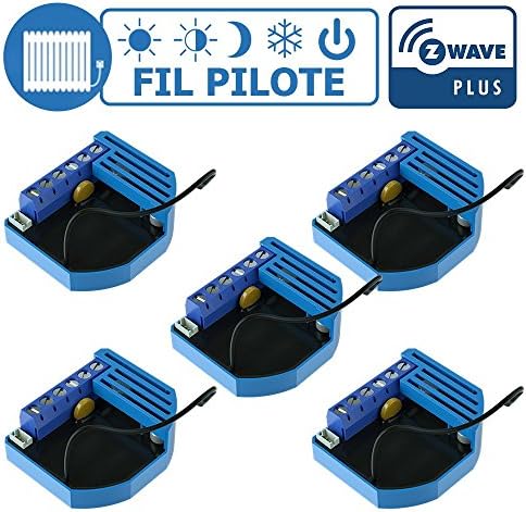 Pack of 5, Z-Wave Plus – Qubino Build-in module with Control Cable