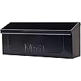 Architectural Mailboxes Townhouse Galvanized Steel, Wall-Mount Mailbox, Black