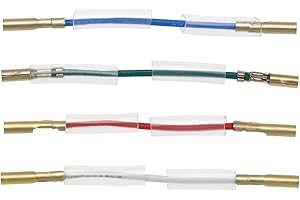 CREATE IDEA 4 szt. beztlenowe miedziane przewody ołowiane stereo Headshell drut premium gramofon drut gramofon akcesoria elektroniczne miedź 41 mm