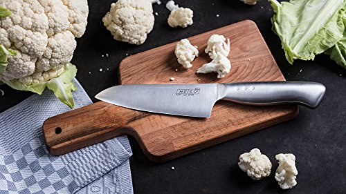 Heiso Santokumesser, Klingenlänge 17cm, Super scharf, Japanisches Küchenmesser, 10 Jahre Garantie - 4