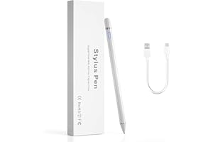 RPANLE Lápiz para Pantalla Táctil, Punta Ultrafina de 1,5 mm y Puerto de Carga magnética, Compatible con Mayoría Las Tabletas con Pantalla Táctil y Teléfonos Móviles, para Pintar Digital
