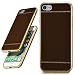 Produktbild ONEFLOW Apple iPhone 7/8 | Hülle Leder-Optik Dunkel-Braun Palmero Silikon-Hülle Dünn Schutzhülle TPU Handyhülle für iPhone 7/8 Case Ultra-Slim Handy-Schutz
