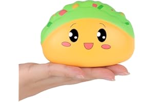 ANBOOR Squishies Taco powoli rosnąca zabawka Squishi dla dzieci, miękka, meksykańska tacos, pachnąca, łagodząca stres, realistyczna, śliczna zabawka do wyciskania