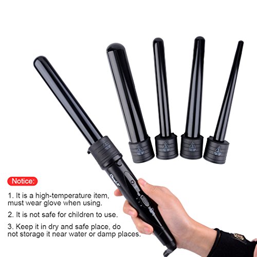 CkeyiN®5 in 1 Multifunktions Austauschbare Lockenwickler Kit Curling Wands Hair Waver - 6