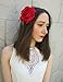 Large Red Rose Flower Hair Clip or Brooch Vintage 1950s Bridal Prom Rockabilly *EXCLUSIVELY SOLD BY STARCROSSED BEAUTY* j99