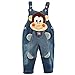 ZOEREA Baby Boy Girl Dungarees Jeans Jumpsuit Monkey Animal Overalls Frederik NB SO DNM WR Jumpsuit Boys Jean Body Igor Quality Clothing Children Dungarees-stone Washed Breeches Breeches Blue Toddler (Size 85cm)