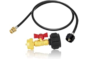 Yuikome 4FT 1Lb 20Lb Propan Tank Adapter mit 1 Pfund NachfüLlung Adapter Kit Wandelt 1Lb GeräTe 20-40 LbTank Um