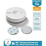 Rauchmelder - Vernetzbar via Funk + DUAL Version + Magnethalterung + Lithium 10 Jahres Batterie + Smart Home ready von iHaus (VdS - DIN EN 14604)