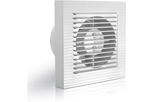 EtexFan Ventilateur Salle De Bain 120mm, Volume d'air 240 M³/H Extracteur d'air, Faible Consommation D'énergie 16W, Accueil Salle De Bain Cuisine Garage Air Vent