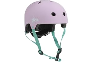 SFR Adjustable Kids Skate Helmet (Pink/Green)