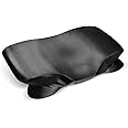 Satin Pillowcase for Zelimun Cervical Pillow Only, Contour Pillow Case, Smooth & Soft Pillowcase for Sleeping Pillow, Black Pillow Cover with Zipper (Black)