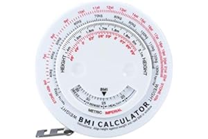 Brrnoo Cinta Métrica con el Manual y la Grasa Corporal Medida de medición Cinta retráctil de Cuerpo, Cinta métrica para el cuerpo, Manual y la Grasa Corporal Medida de medición