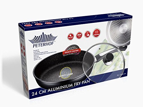 Granit Bratpfanne Pfanne Antihaft Induktion mit Glasdeckel PETERHOF PH-15402 (26cm) - 3