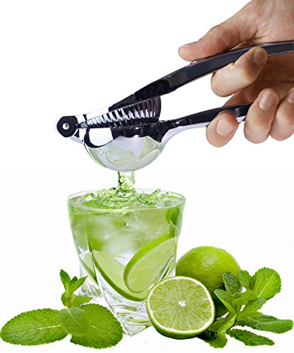 Zitronenpresse edelstahl Limettenpresse Zitruspresse manuell Saftpresse Ideal für die Küche : Würzen Fisch & Fleisch leicht, Krautsalat, bereiten Cocktails und Limonade, Zitrone Tee, Kuchen und Torten Rezepte – Entsafter Orangensaft – passt sich an Orangen , Salat, Obst und Zitrusfrüchte , produziert Zitronensaft schneller und effizienter für ein maximales Ergebnis robust und einfach zu bedienen – Robustem, Korrosionsschutz und Spülmaschinenfest - 7