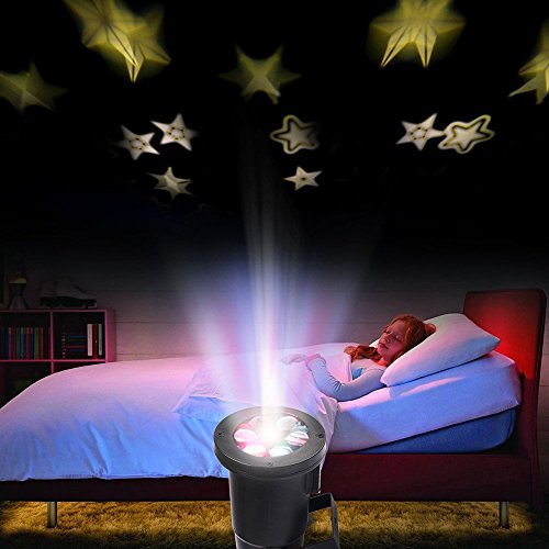 Preisvergleich Produktbild Excelvan LED Projektor Sternenhimmel Schlummerleuchte Dynamisch sternenprojektor Innen Außen Lampe Projektor Stimmungslicht für Garten Party Festival-Dekoration Schlafzimmer Wohzimmer Badezimmer Warmweiß