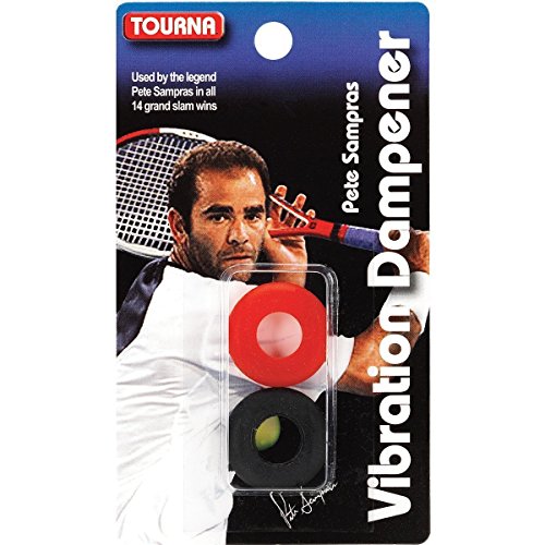 Tourna Sampras - Amortiguador de vibración, Negro/Rojo, Black/Red