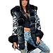 Produktbild Mitlfuny Bekleidung&Accessoires,Frauen halten warme Winterjacke Parka Kapuzenmantel Fishtail Long Sleeves Mantel