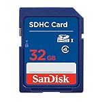 SanDisk SDSDB-032G-FFP 32 GB SDHC Class 4 Memory Card - Blue, Frustration-Free Packaging (Label May Change)