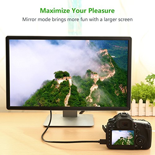 Mini HDMI UGREEN Mini Hdmi auf Hdmi kabel mit Ethernet, mini hdmi zu hdmi kabel unterstützt ultra HD,1080P,3D &4K,ARC, mini hdmi to hdmi für Fernseher, Tablet, Monitor, HDTV, Digicam, Digitalkamera,Beamer, Grafikkarte usw, 2m schwarz - 2