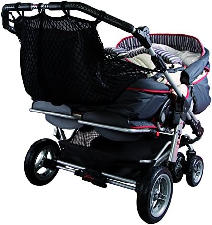 Sunnybaby 850120519 Stroller Shopping Net for Twin Pram with Privacy Cover, Black
